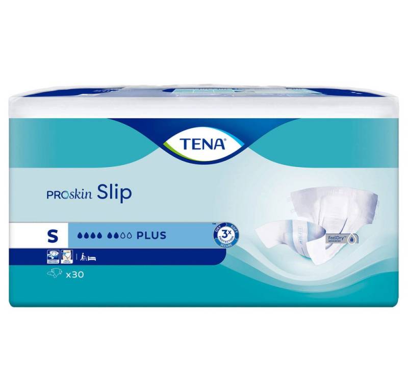 TENA Inkontinenzslip Slip Proskin Plus S (Spar-Set, 30-St., aufsaugend) ConfioAir ermöglicht der Haut zu atmen von TENA