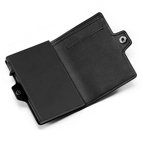 TENBST Premium Herren Geldbörse - Schlankes Wallet für Männer - Echtes Leder Portemonnaie mit RFID-Schutz - Schwarz von TENBST