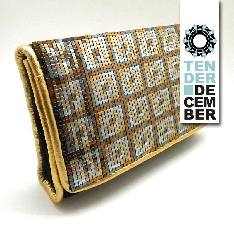 Abend Hämatit Geldbeutel, Schwarze Goldtasche, Handgemachte Handtasche Mit Perlen, Abendliche Schwarzes Gold, Unikat, Original Handgefertigt von TENDERDECEMBER