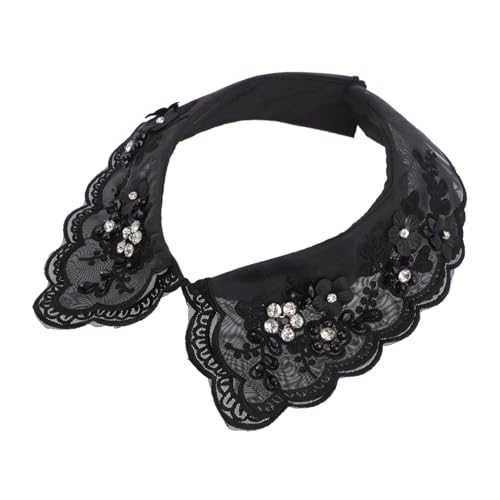 TENDYCOCO 1stück Retro Abnehmbarer Blusenkragen Mit Für Damen Dekorativer Fake Collar Schwarz Für Stilvolle Outfits Und Vielseitige Kombinationen von TENDYCOCO