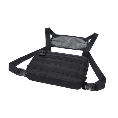 Chest Rig Pack Für Herren Sporttasche Wander-Brusttasche Nylon Reisetasche Handy-ladegerät Schlüsselwechselhalter Für Den Außenbereich von TENDYCOCO
