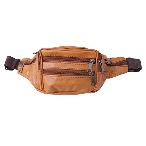 Leder-hüfttasche Für Herren – Herren-Brusttasche Umhängetasche Mit Verstellbarem Gürtel Perfekt Für Reisen Sport Den Täglichen Gebrauch () von TENDYCOCO