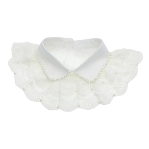 Luxuriöser Wasserschal mit Falschem Kragen Modische Spitze für Damenbekleidung von TENDYCOCO