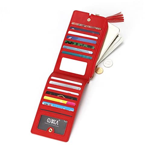 Make-up-Taschen Für Damen – Reisegeldbörse Mit Reißverschluss Damen-geldbörse Modische Frische Quasten Mini-geldbörse Kosmetikspiegel Perfekt Für Den Täglichen Gebrauch von TENDYCOCO