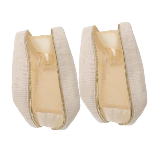 TENDYCOCO 2stücke Teiliges Kosmetiktasche Große Tragbare Kulturbeutel Für Damen Cordstoff Für Reise Alltagsbedarf Vielseitig Einsetzbar Für Kosmetik Schmuck Und von TENDYCOCO