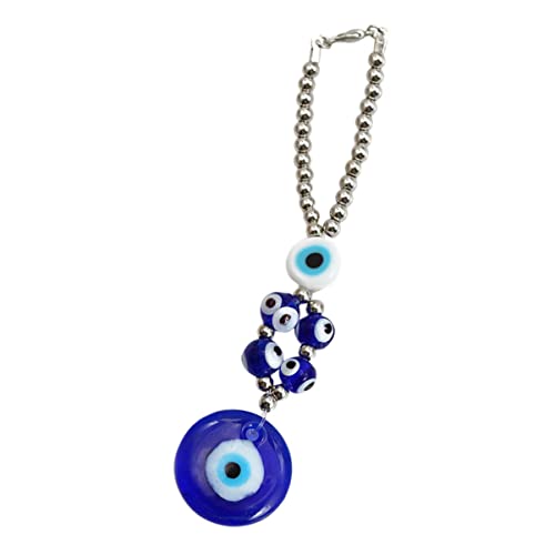 Schlüsselanhänger Blauer Böser Blick Anhänger Trendiges Blaues Auge Ornamente Blauer Böser Blick Ornament Glücksornament Herren Schlüsselanhänger Auto von TENDYCOCO