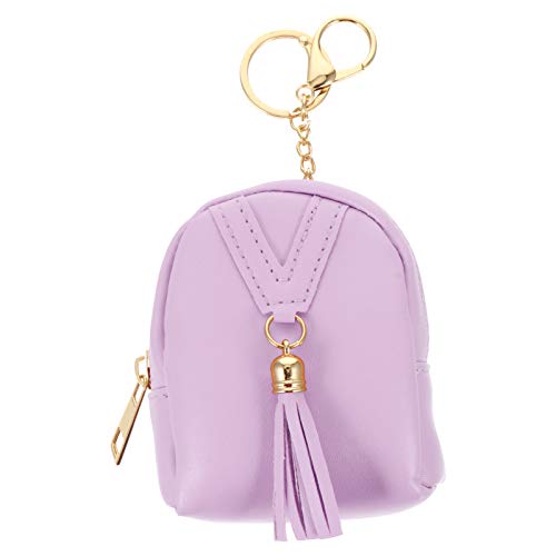 TENDYCOCO Schlüsselanhänger Geldbörse Handtasche Reißverschluss Mini Tasche Schlüsselanhänger Doppeltasche Geldbörse Material von TENDYCOCO