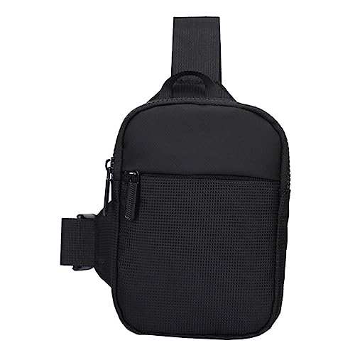 Sling-Brust-umhängetasche Für Herren – Verstellbare Hüfttasche Modische Brusttasche Für Die Reise Schwarz Für Männer Und Frauen von TENDYCOCO