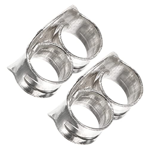 TENDYCOCO 1 Paar Zubehör Für Ohrringe Spiralohrringe Für Frauen Sicherer Ohrringstopper Ohrringe-zubehör Ohrschmuck Zurück Verschluss-ohrstecker Sicherer Ohrstecker Ohrmuttern Silber- Silver von TENDYCOCO