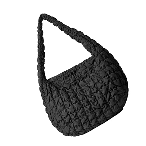 TENDYCOCO 1stk Plissee Knödel Winterplüschtasche Umhängetaschen Für Damen Frauen Handtasche Damen Crossbody-umhängetasche Tasche Mit Großem Fassungsvermögen Fräulein Reißverschluss Polyester von TENDYCOCO