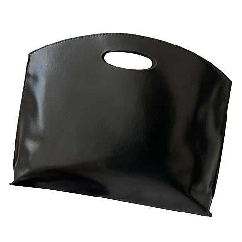 TENDYCOCO Retro Aktentasche Aus Pu Material Tragbare Laptoptasche Business Tote Tasche Für Damen Und Herren Schlichte Aktentasche Für Reisen Arbeiten Großzügiger Stauraum von TENDYCOCO