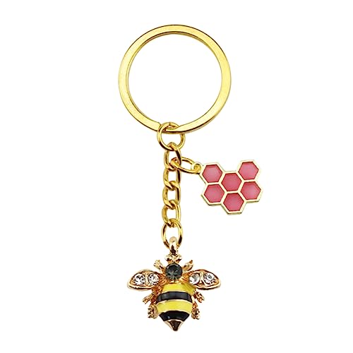 TENDYCOCO 1 X Kleiner Biene Schlüsselanhänger Auto Anhänger Autoteile Schlüsselanhänger Honig Schlüsselanhänger Taschenanhänger Für Handtaschen Taschenanhänger Anhänger Charms von TENDYCOCO