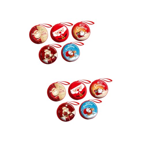 TENDYCOCO 10 STK Weihnachtsmünztaschen Weihnachtstasche Mit Reißverschluss Geldbörsen Mit Reißverschluss Geldbörse Für Kinder Christbaumschmuck Weihnachtssüßigkeiten Geldbörse Süße Geldbörse von TENDYCOCO