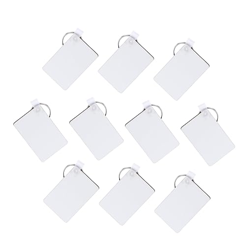 10er-Pack Quadratische Thermotransfer- Wärmeübertragungszubehör Festival- Schlüsselanhänger Telefonzubehör von TENDYCOCO