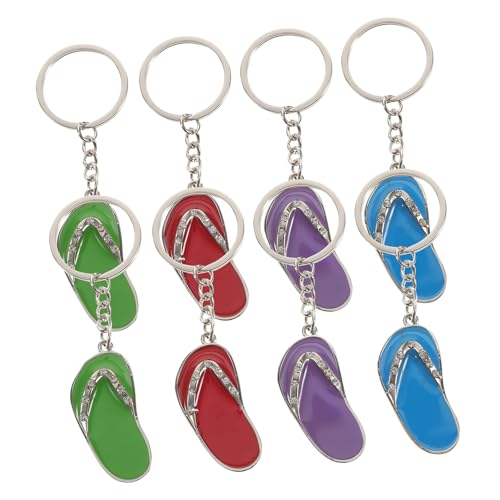TENDYCOCO 12St Flip-Flops als Schlüsselanhänger Mini- Mini-Sandalen-Schlüsselanhänger Popular bastelzeug hängende Schlüsselanhänger schmücken Schlüsselanhänger zum Aufhängen Metall von TENDYCOCO