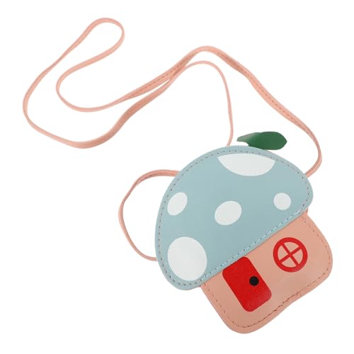 TENDYCOCO Junge Mädchen Umhängetasche Im Pilzdesign Süße Cartoon Geldbörse Für Mädchen Und Jungen Für Münzen Snacks Und von TENDYCOCO