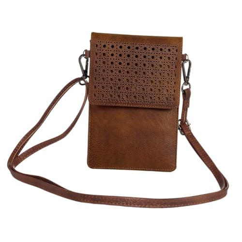 TENDYCOCO Bildschirm-telefon-hülle Einzelne Schulter-umhängetasche Leder Leicht Zu Handhaben Dunkelbraun Modisch Und von TENDYCOCO