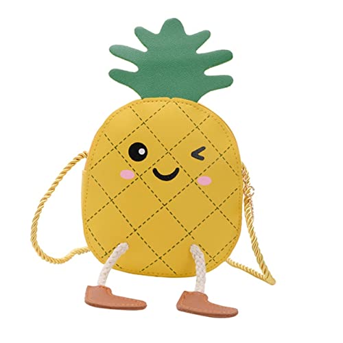 TENDYCOCO 1Stk Kuriertasche Geldbörse Tasche kleine Cartoon-Tasche in Fruchtform aufbewahrungssack Storage Pockets strandbeutel Brieftasche Aufbewahrungstasche Kinder Geldbörse Yellow von TENDYCOCO