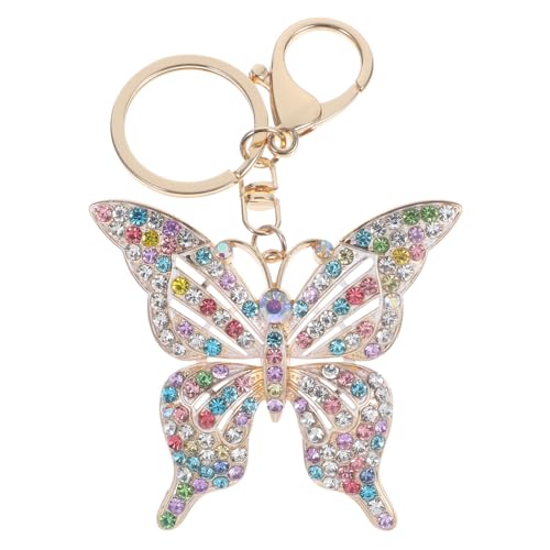 TENDYCOCO 1Stk Schmetterling Schlüsselanhänger ausgehöhlter Schlüsselanhänger Handtaschen-Anhänger Geschenkidee Schlüsselanhänger Schlüsselverzierungen modische Taschenverzierung Legierung von TENDYCOCO