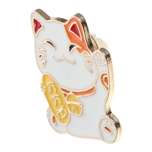 TENDYCOCO 1stk Brosche Im Japanischen Stil Hazbin Kleidungszubehör Süße Katze Japanische Brosche Emaille-katzennadel Winkende Glücksnadel Kawaii Charme Maneki-broschen Broshe Zinklegierung von TENDYCOCO
