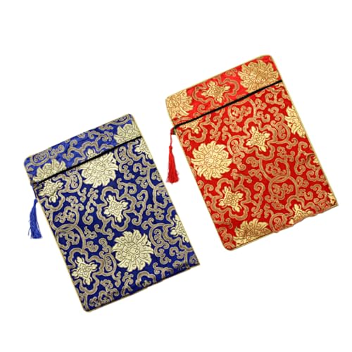 TENDYCOCO 2 Sätze 2 Sets Büchertaschen Kordelzug Geldbörsen Geldbörsen Für Hochzeiten Chinesischer Stil Stickerei Tasche Retro Geldbörse Geld Geldbörse Hochzeits Geldbörse 2 Stück * 2 von TENDYCOCO