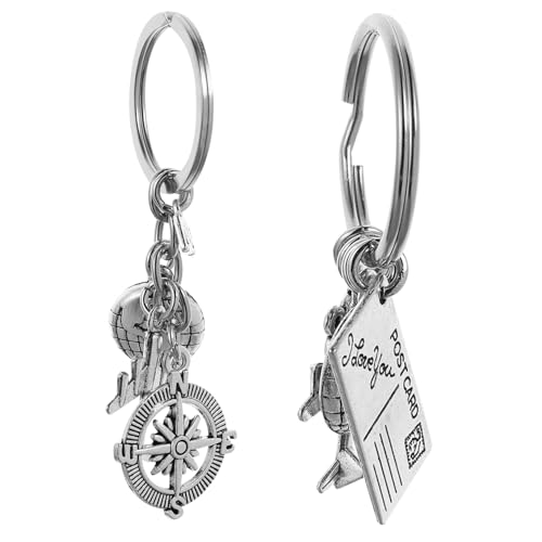 TENDYCOCO 2 Stück 2021 Abschluss Schlüsselanhänger Schlüsselhalter für die Handtasche kreative Schlüsselanhänger Grad Bag Charm Uni abschluss Abschluss-Schlüsselanhänger Silver von TENDYCOCO