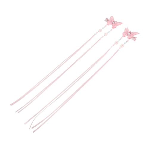 2 Stück Antikes Kostüm Kopfbedeckung Haarspangen Mädchen Haarschmuck Kinder Haarschmuck Für Mädchen Haarspangen Haarklammern Quaste Haarnadel Haarspange Damen Haarnadel von TENDYCOCO