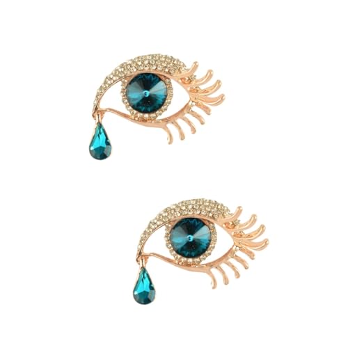TENDYCOCO 2 Stück Brosche Strass Brosche Legierung Mantelnadel Robe Golden von TENDYCOCO