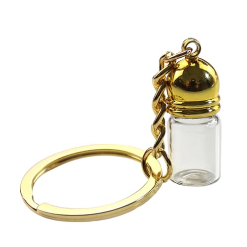 TENDYCOCO 2 Stück Glasflaschen Anhänger Fläschchen Halskette Parfüm Schlüsselanhänger Parfüm Flaschen Schlüsselanhänger Winzige Flaschen Mini Reiseflasche Fläschchen von TENDYCOCO