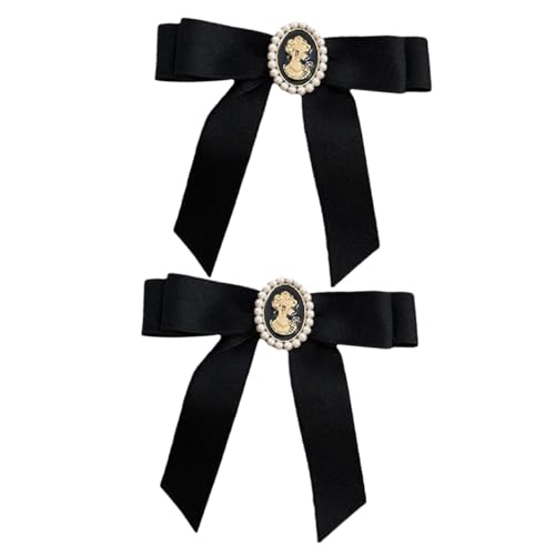 TENDYCOCO 2 Stück Kartenschleife Für Haarschleife Haarspange Vintage Haarspangen Mädchen Haarklammer Schleife Schleifen Für Mini Haarspange Schleife Kopfschmuck von TENDYCOCO