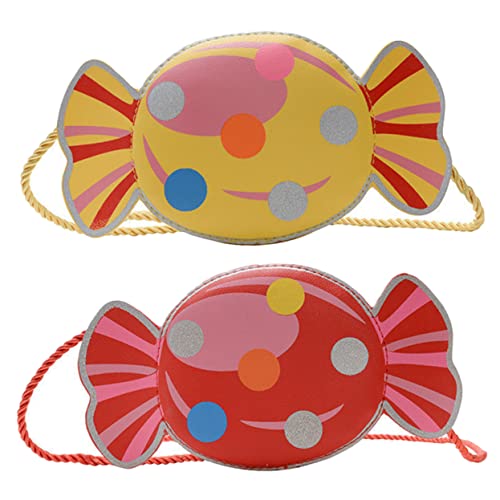 TENDYCOCO 2 Stück Mädchen-geldbörsen Mit Süßigkeiten-Design – Pu-Leder Und Aufbewahrungsbeutel von TENDYCOCO