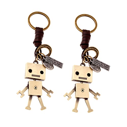 TENDYCOCO 2 Stück Schlüsselanhänger Kreativer Schlüsselanhänger Geldbeutel Charm Roboter Charm Anhänger Schlüsselanhänger Kinder Schlüsselanhänger Einzigartiger Schlüsselanhänger von TENDYCOCO