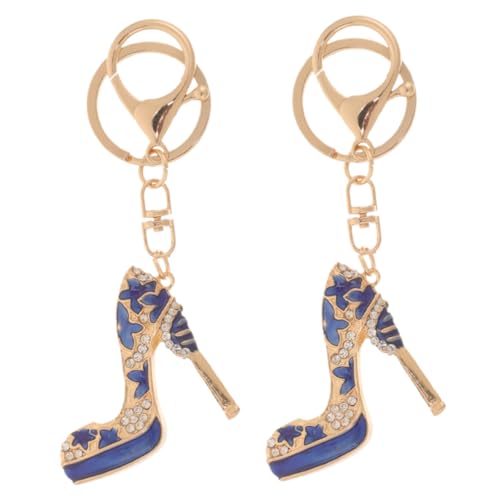 TENDYCOCO 2 Stück Schuhe Schlüsselanhänger High Heel Schlüsselanhänger Mini Strass Schlüsselanhänger Schlüsselanhänger Für Frauen Damen Mädchen Telefon Schlüssel Geldbörse Tasche Dekoration von TENDYCOCO