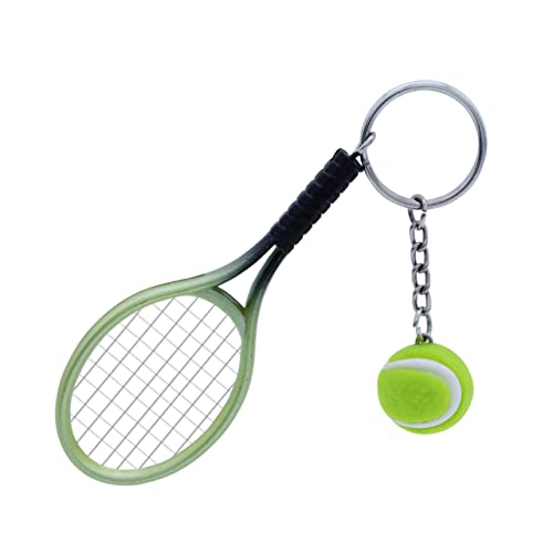 TENDYCOCO 2 Stück Tennisschläger Schlüsselanhänger Tennisball Charm Für Kinder Und Erwachsene Grün Kreativer Schlüsselring Für Tennisliebhaber TENDYCOCO 2 Stück Tennisschläger Schlüsselanhänger Tennisball Charm Für Kinder Und Erwachsene Grün Kreativer Schlüsselring Für Tennisliebhaber von TENDYCOCO