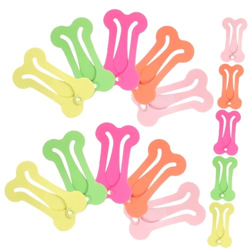 TENDYCOCO 20 Stück Tierhaar Accessoires Schnapp Haarspangen Haarnadeln Für Haar Accessoires Haarspangen Für Haarspangen Haarspangen Knochenförmige Haarspangen Knochenklemmen Clips von TENDYCOCO