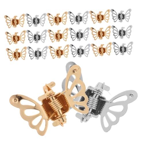 TENDYCOCO 20st Kleiner Schmetterlingsfänger Haarklammer Haarspange Zum Auffangen Von Haaren Schmetterlingsklauen-clips Schmetterlings-kieferklammern Haarschmuck Für Frauen Haarspangen Eisen von TENDYCOCO