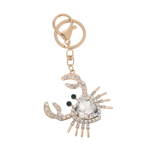 TENDYCOCO 3 STK Anhänger Auto schlüssel Halter Auto Zubehör Autoschlüssel Schlüsselhalter für Krabben reiseaccessoires fogelschreker Rucksack-Ornament Taschenverzierung Zinklegierung Weiß von TENDYCOCO