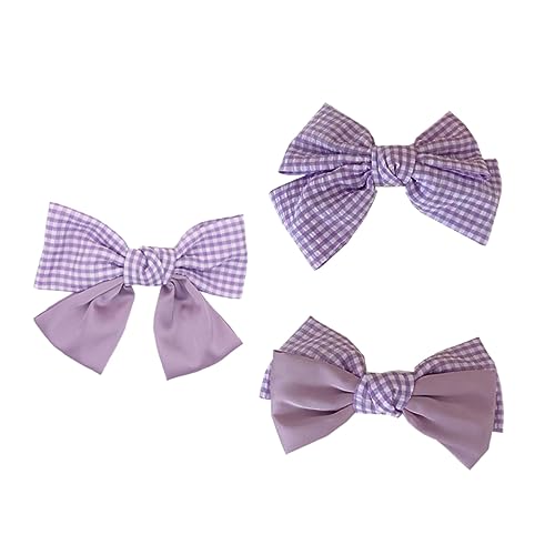 Haarspangen Mit Schleife Für Damen Große Haarnadel Mit Schleife Elegante Haarschleifen Aus Stoff Haarspangen Federspange Für Damen von TENDYCOCO