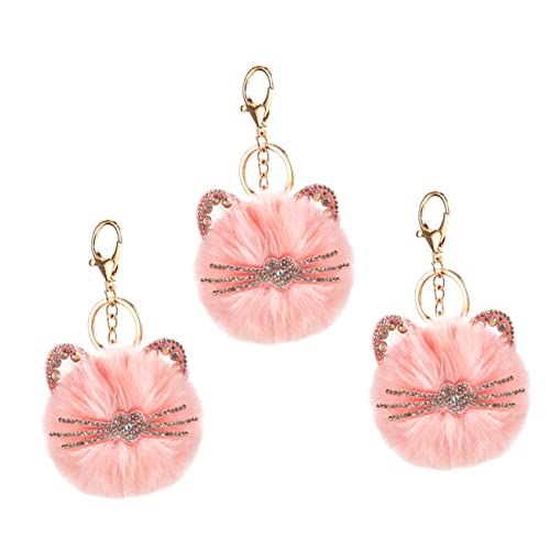 TENDYCOCO 3 Stück Schlüsselanhänger Mit Kaninchen Schlüsselanhänger Ring Taschendekoration Flauschiger Hasen Schlüsselanhänger Gefüllter Schlüsselanhänger Neuartiger Schlüsselanhänger von TENDYCOCO