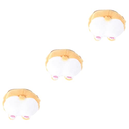 TENDYCOCO 3St Geldbörse Portemonnaie Kinder umhängen Cosmetic Bag Crossbody Tasche weihachtsgeschenk Münzfach mit Reißverschluss Plüschgeldbeutel für kleine Mädchen Mädchentasche hundetasche von TENDYCOCO