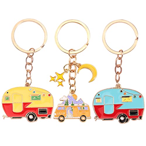 TENDYCOCO 3pcs Girls Rv Accessories Keychain Metal Key Chain Women Keyring von TENDYCOCO