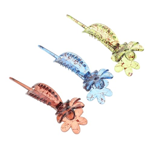 TENDYCOCO 3st Blumen-haarspange Im Haargabel-stil Dekorative Krallenclips Haarklammern Haarschmuck Für Frauen Haarspangen Klein Blumenhaarspangen Für Frauen Blumenclip Für Haare Stk von TENDYCOCO