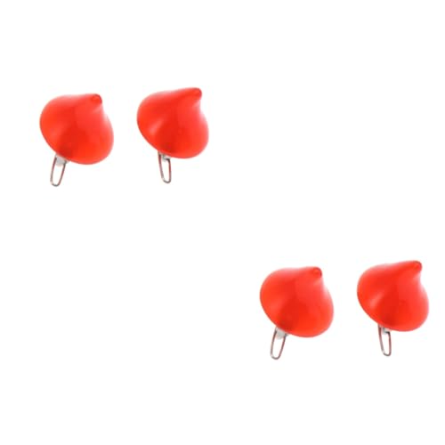 TENDYCOCO 4 Stück Party-Haar-Accessoires Rot Horn Kostüm Halloween-Kopfbedeckung Requisiten Hörner Clips Cosplay-Hörner-Clips Bogen haarschmuck Halloween-Haarspangen Teufel Haarspangen von TENDYCOCO