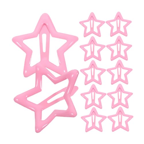 TENDYCOCO 40st Stern Haarnadel Haarspangen Für Damen Seitliche Clips Für Haare Kleine Haarspangen Stern-haarschmuck Haarschmuck Für Damen Dekorative Haarspangen Stern Haarspangen Rosa Metall von TENDYCOCO