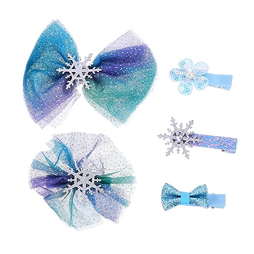 TENDYCOCO 5 Stück Haarnadel Prinzessin Snap Haarspangen Strass Haarspange Strass Outfit Haarschmuck Für Mädchen Kopfschmuck Zubehör Hochzeit Haarspange Haarspangen Haarnadel Blau von TENDYCOCO