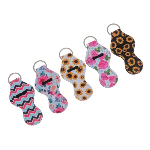 TENDYCOCO 5 Stück Lippenstift Etui Schlüsselanhänger Organizer Schlüsselanhänger Schlüsselband Schlüsselanhänger Reise Schlüsselanhänger Schlüsselanhänger Auto Schlüsselanhänger von TENDYCOCO