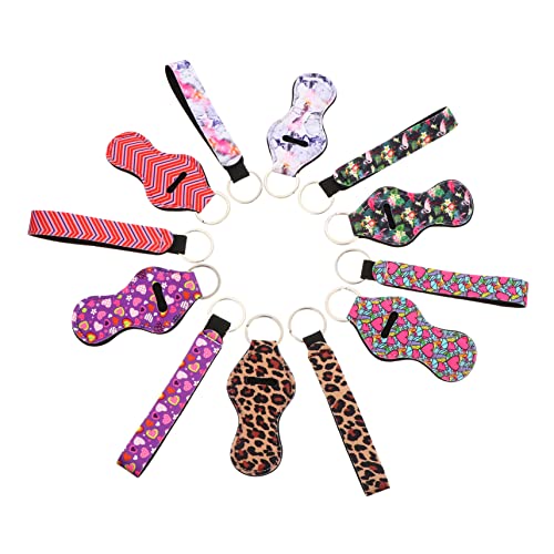 6er-Pack Lippenstifthüllen Mit Handgelenksschlaufe – Schlüsselanhängerhalter Aus Neopren – Bunter Lippenstift-Organizer Für Die Tasche – Auffällig Und Kreativ von TENDYCOCO