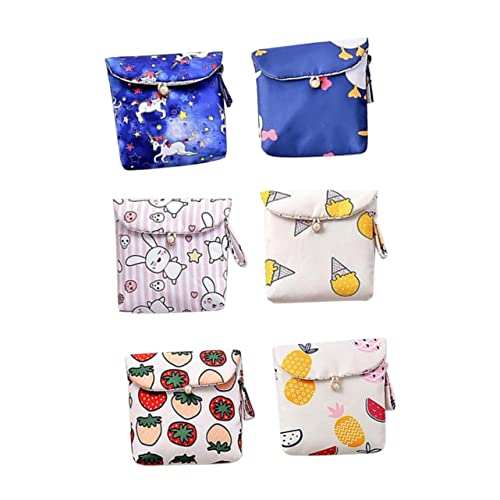TENDYCOCO 6 Stück Damenbinden Aufbewahrungstasche Geldbörsen Polsterhalter Geldbörse Geldbörse Für Schlüssel Kleingeldhalter Schmale Tasche Münzbörse Damenhandtaschen Geldbörse TENDYCOCO 6 Stück Damenbinden Aufbewahrungstasche Geldbörsen Polsterhalter Geldbörse Geldbörse Für Schlüssel Kleingeldhalter Schmale Tasche Münzbörse Damenhandtaschen Geldbörse von TENDYCOCO