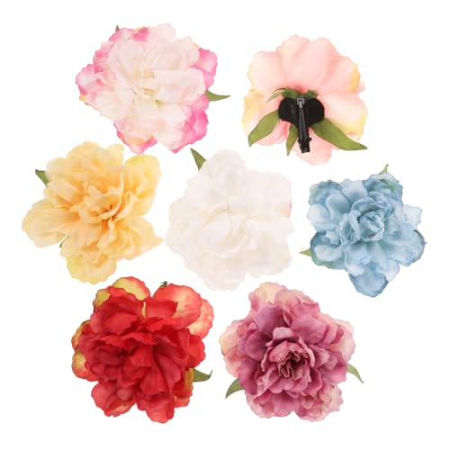 Blumen-clip-haar-accessoires Haarspange für Damen Haarnadel für Mädchen Modischer Haarschmuck 7 Stück von TENDYCOCO