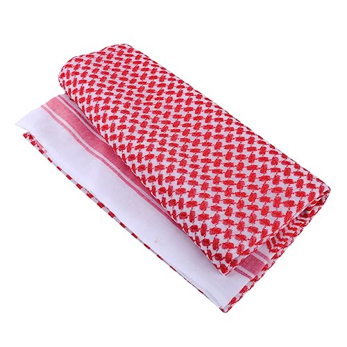 Arabischer Schal Für Herren Roter Turban Arabisches Kopftuch Für Männer Dubai Kopftuch Für Reisen Und Sport von TENDYCOCO